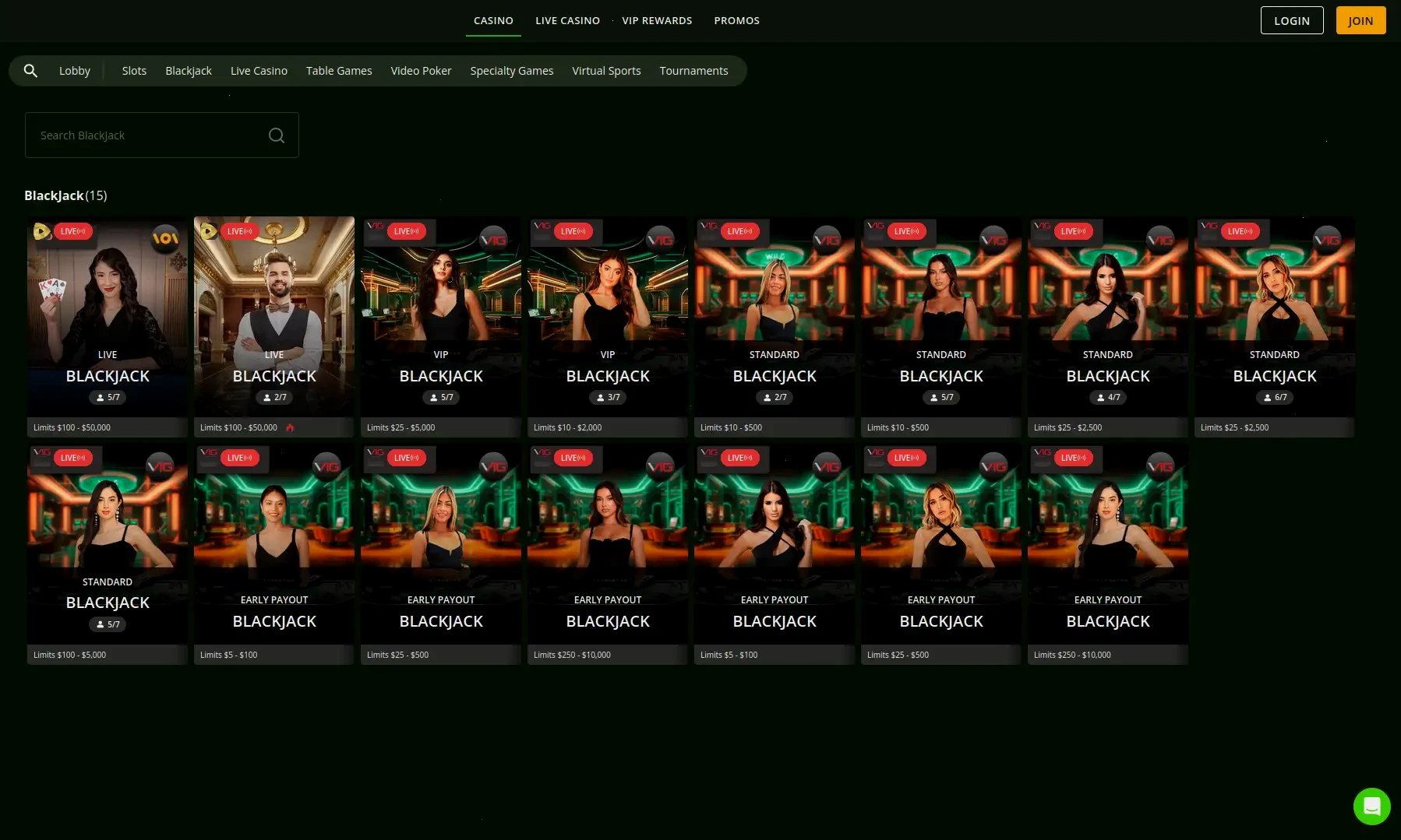 Rooli casino mobile app interface on smartphone screen